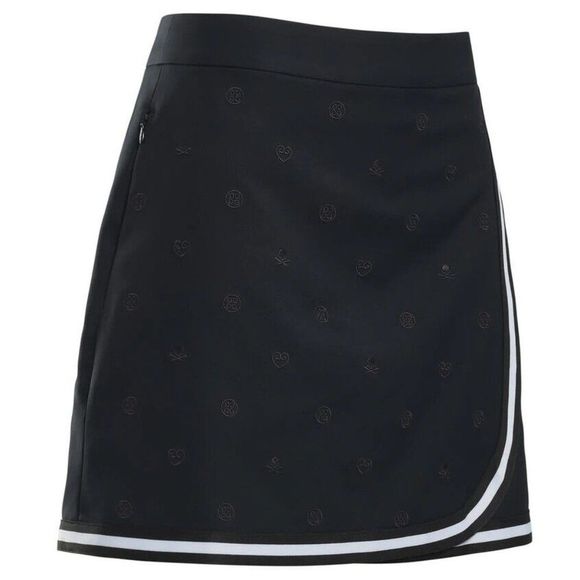 G/Fore Skull & Heart Embroidered Skort - Onyx - Women’s Golf